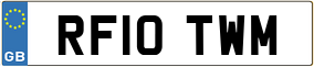 Trailer License Plate